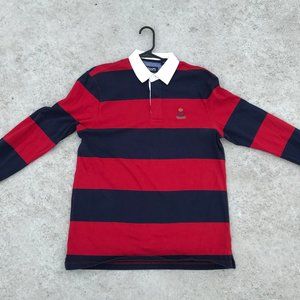 Chaps Striped Long Sleeve Polo